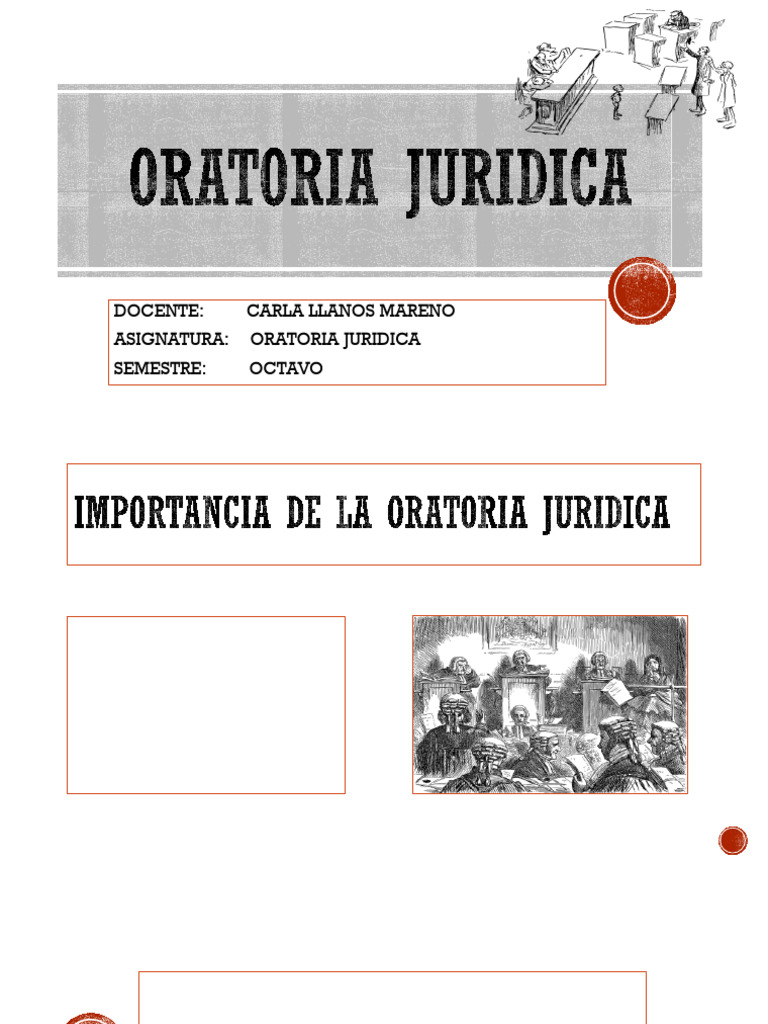 Importancia de la Oratoria Jurídica | PDF | Hablar en público | Juez