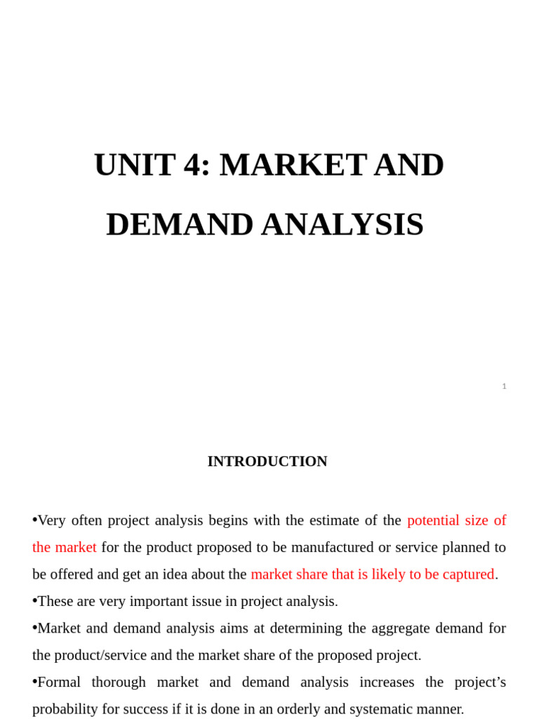 Market and Demand Analysis Guide | PDF | Market Segmentation | Pricing