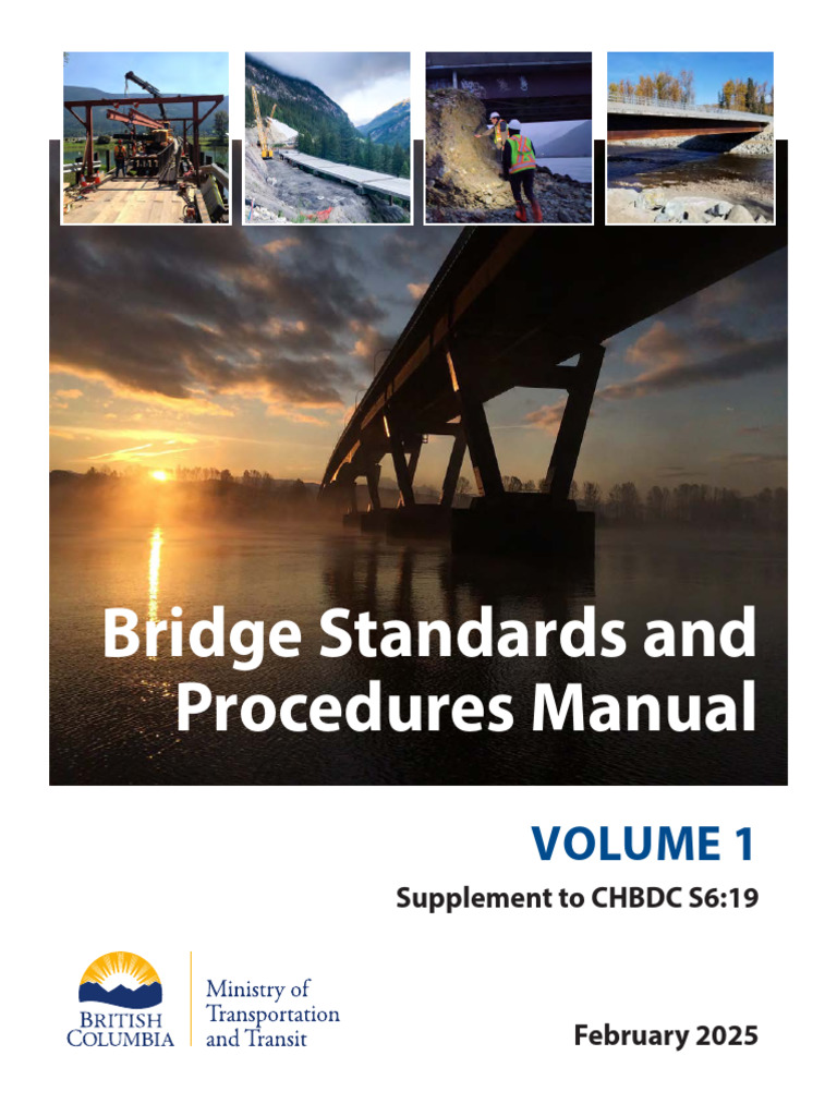 BC Bridge Standards Manual 2025 | PDF | Storm Drain | Sidewalk