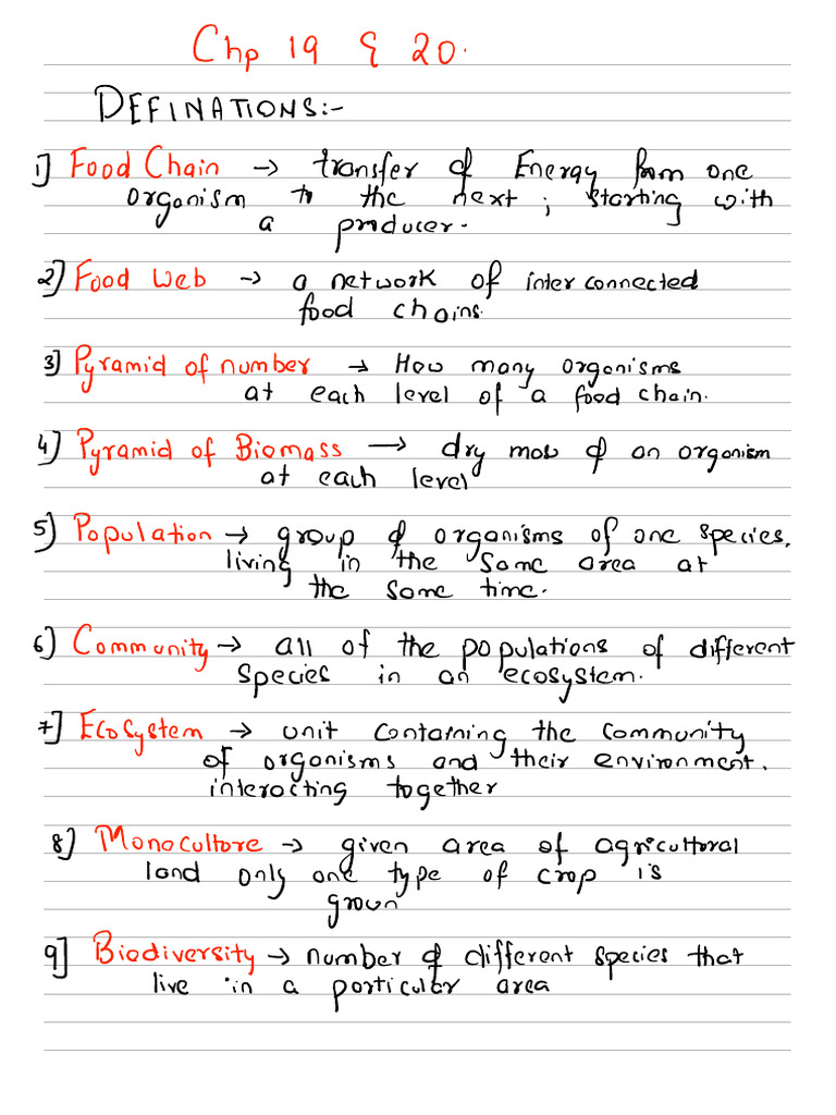 Chapter 19 and 20 Notes | PDF