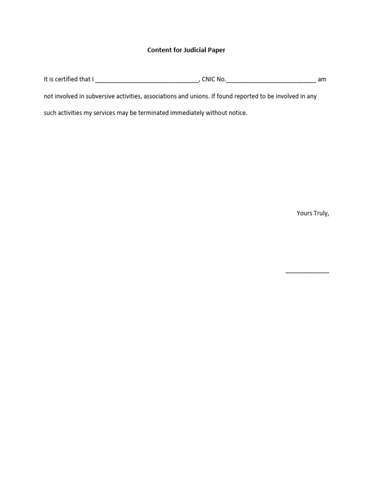Content For Judicial Paper | PDF