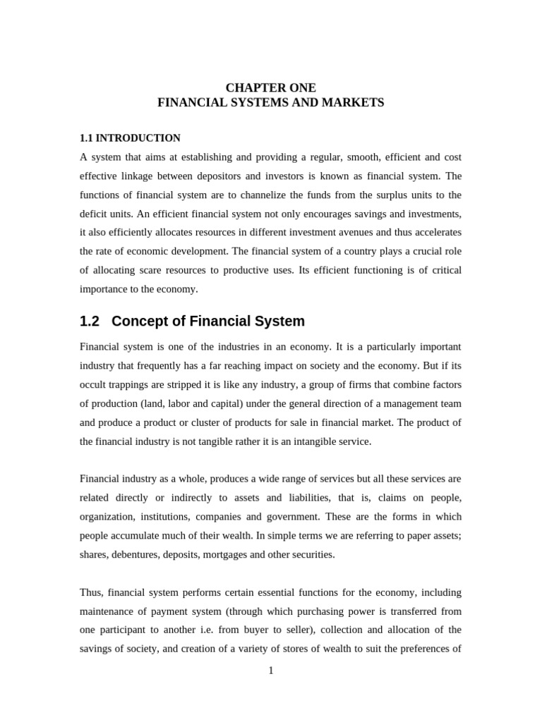 Finacial System and Marketing | PDF | Securities (Finance) | Derivative ...