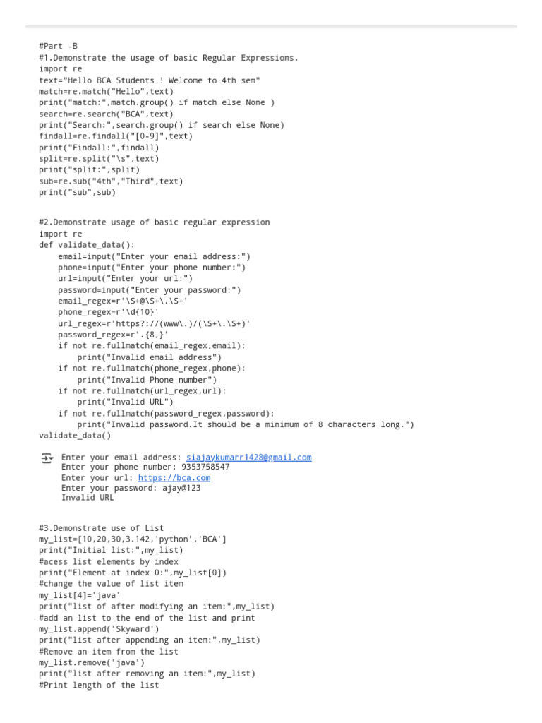 Basic Python Programming Examples | PDF | Software Development | Software