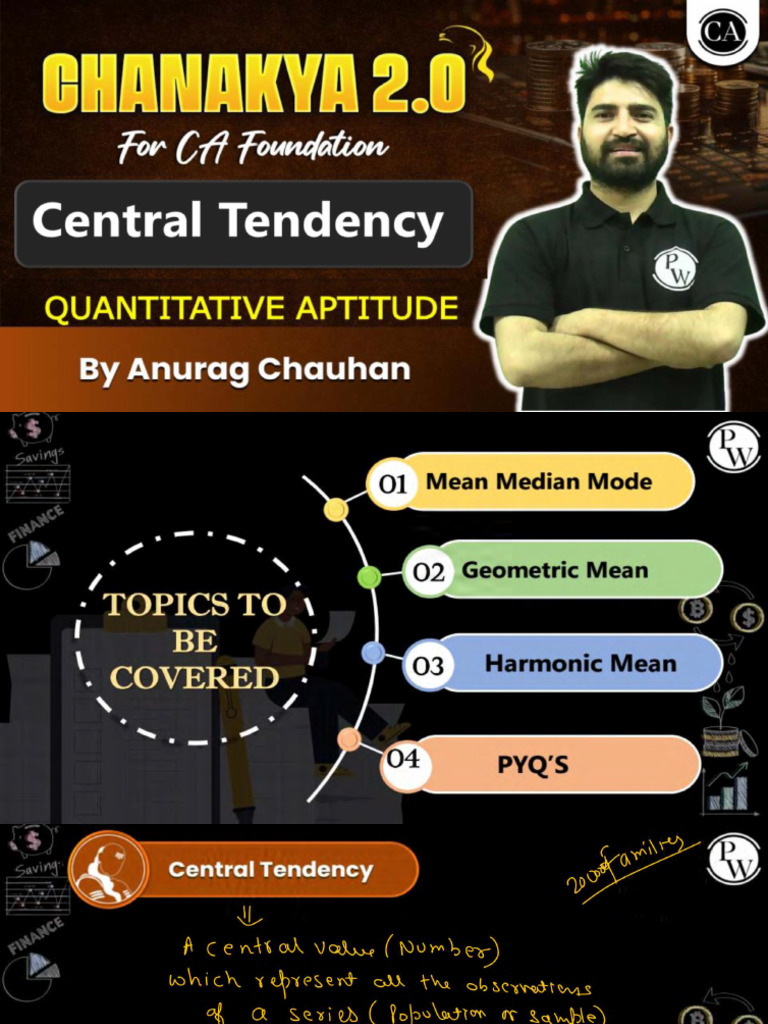 Measures of Central Tendency Class Notes | PDF