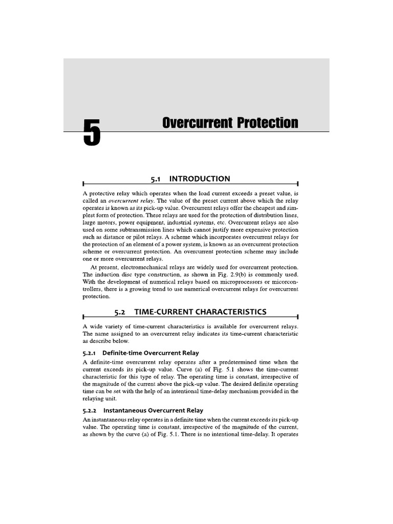 Overcurrent Protection | PDF