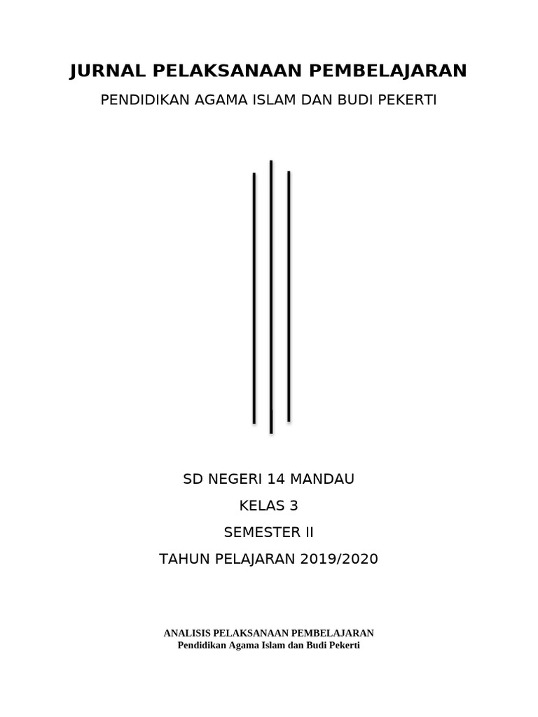 Jurnal Pembelajaran PAI Kelas 3 SD | PDF