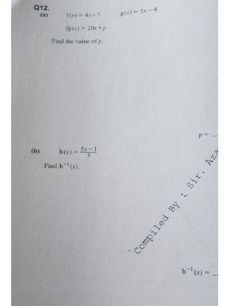 Functions and Inverse Functions | PDF