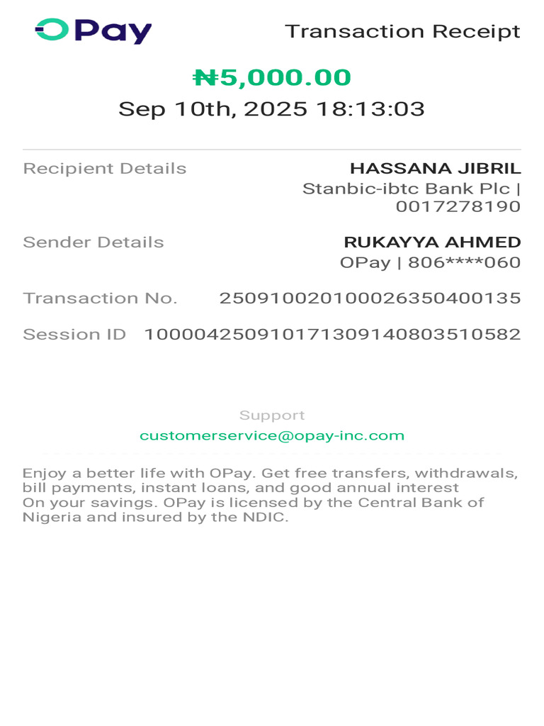 Transaction 250910020100026350400135 | PDF