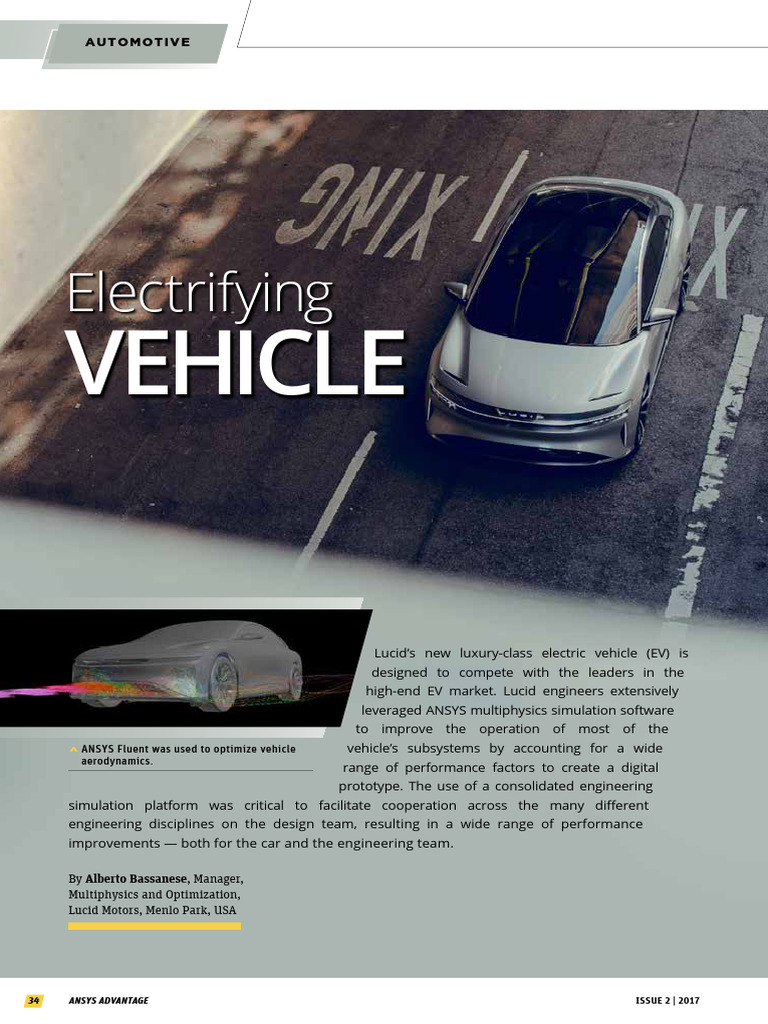 Lucid Motors' EV Design with ANSYS Tools | PDF | Power Inverter | Heat ...