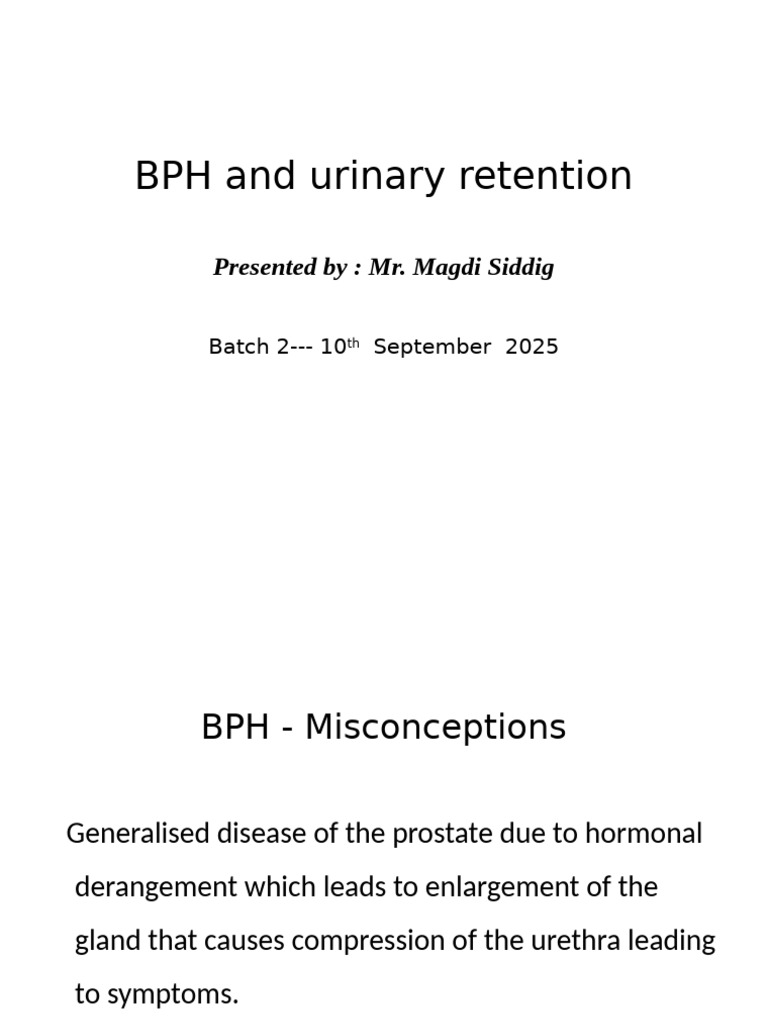 BPH: Causes, Symptoms, and Treatments | PDF | Prostate | Urinary ...