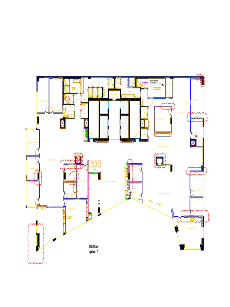 6th Floor Office Layout and Facilities | PDF | Coffee