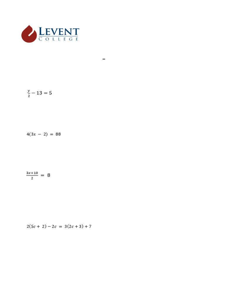 Subject 3 Algebra Homework | PDF | Equations | Mathematics