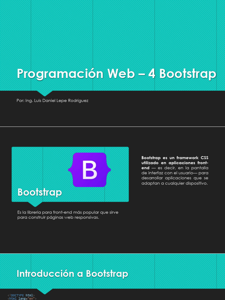 Introducción a Bootstrap 5 para Web | PDF | Bootstrap (marco frontal ...