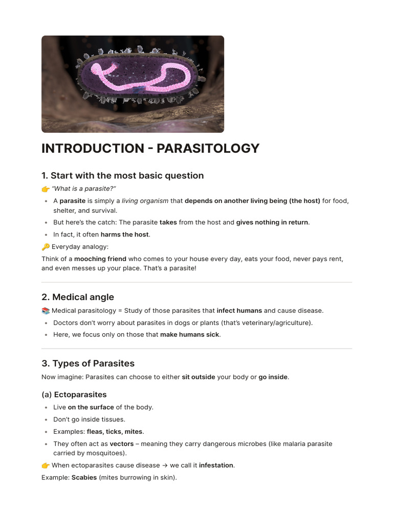 Understanding Medical Parasitology | PDF | Parasitism | Parasitology