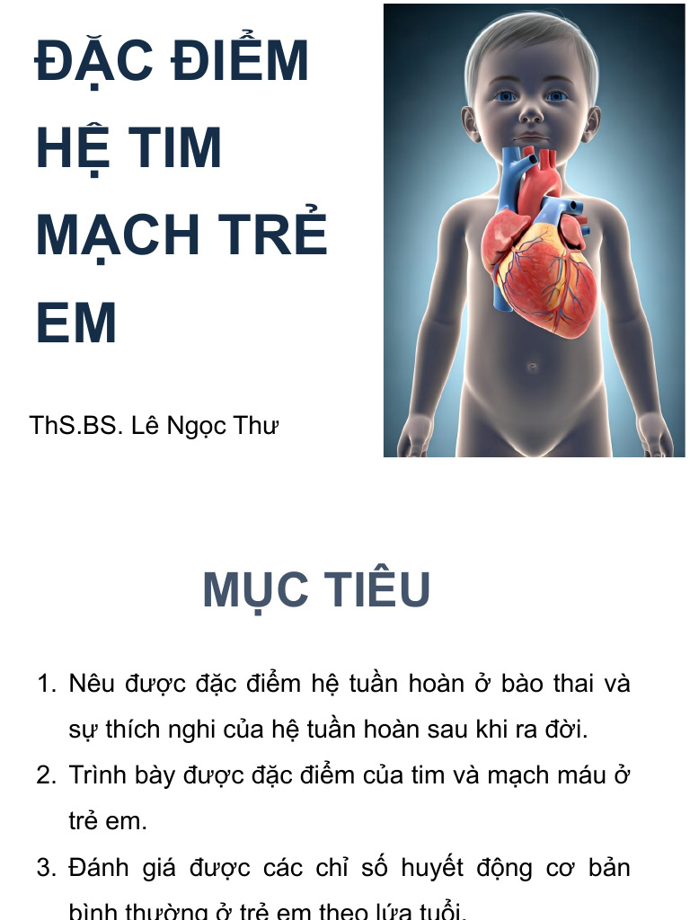 Đặc Điểm Hệ Tim Mạch Trẻ em | PDF