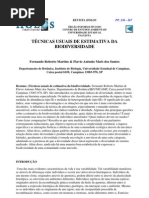 Martins & Santos - Técnicas usuais de estimativa da biodiversidade
