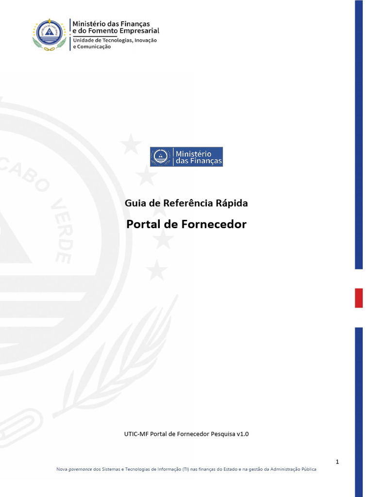 Guia Rápido do Portal de Fornecedor TI | PDF | Tecnologia da Informação ...