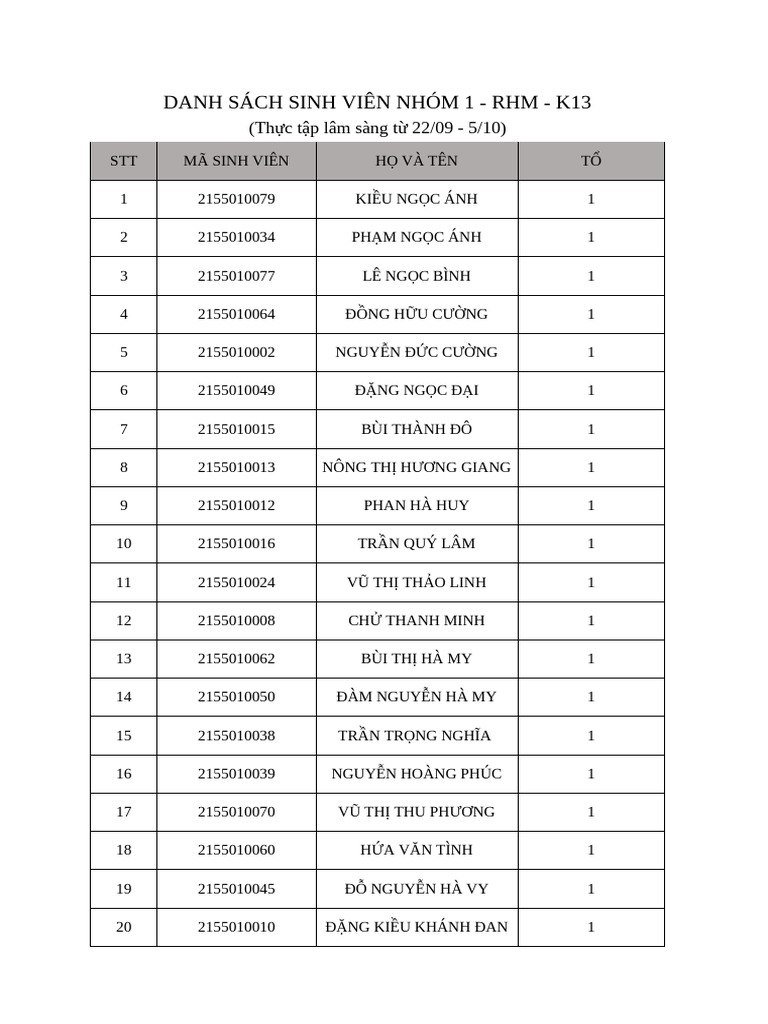 Nhóm 1 RHM K13 Việt tiệp | PDF