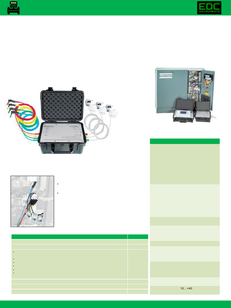 Mobile Power Meter EDC ME 600 Specs | PDF | Transformer | Ac Power