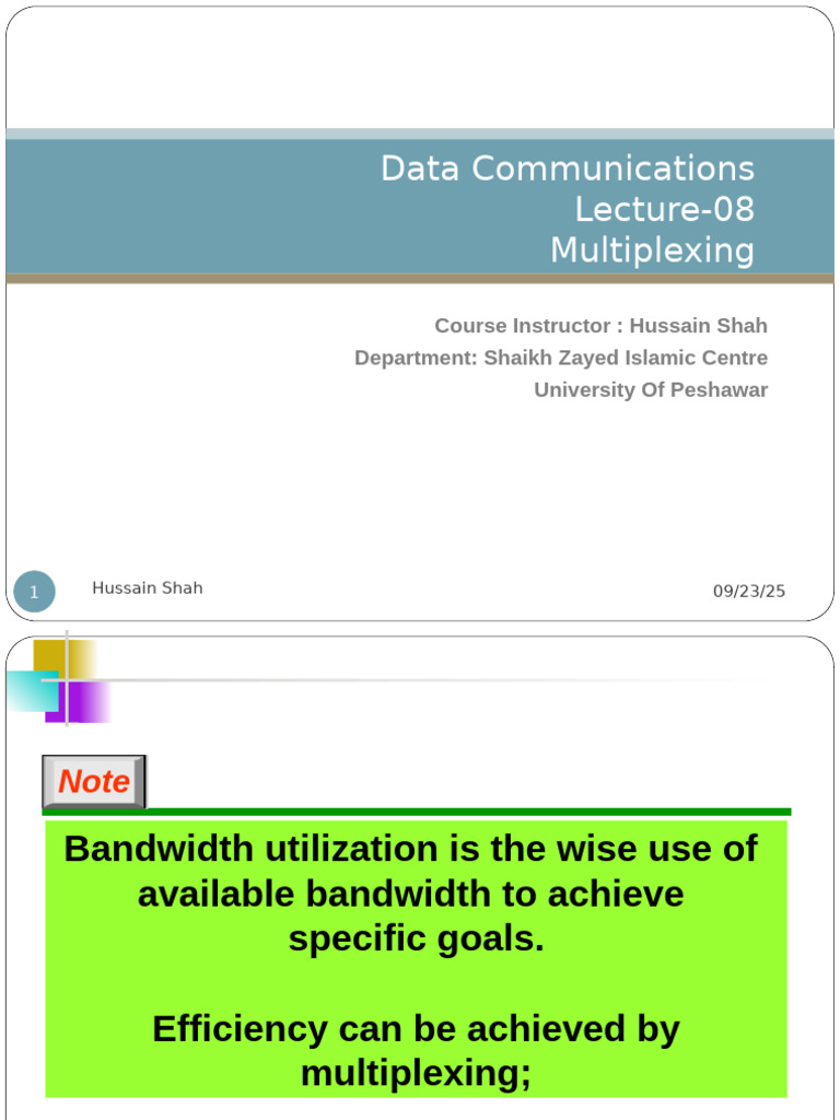 Understanding Multiplexing Techniques | PDF | Multiplexing | Physical ...