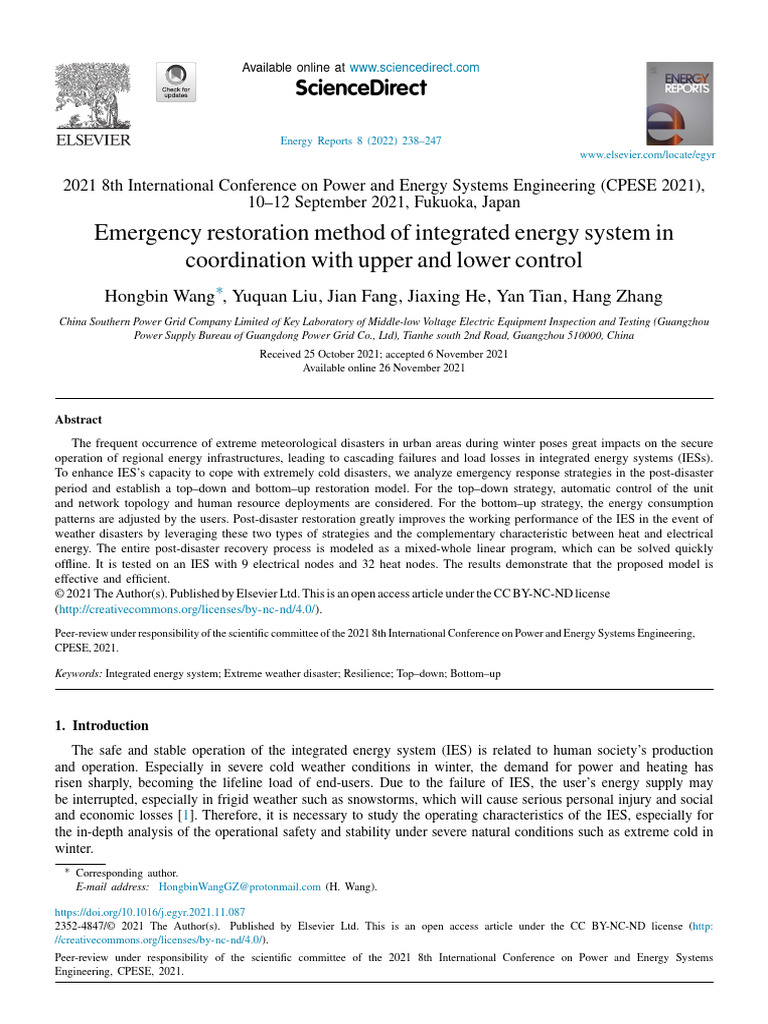 1-S2.0-S2352484721012324-Main | PDF | Electrical Grid | Cogeneration