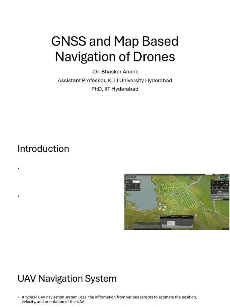GNSS and Map Navigation for Drones | PDF | Unmanned Aerial Vehicle ...