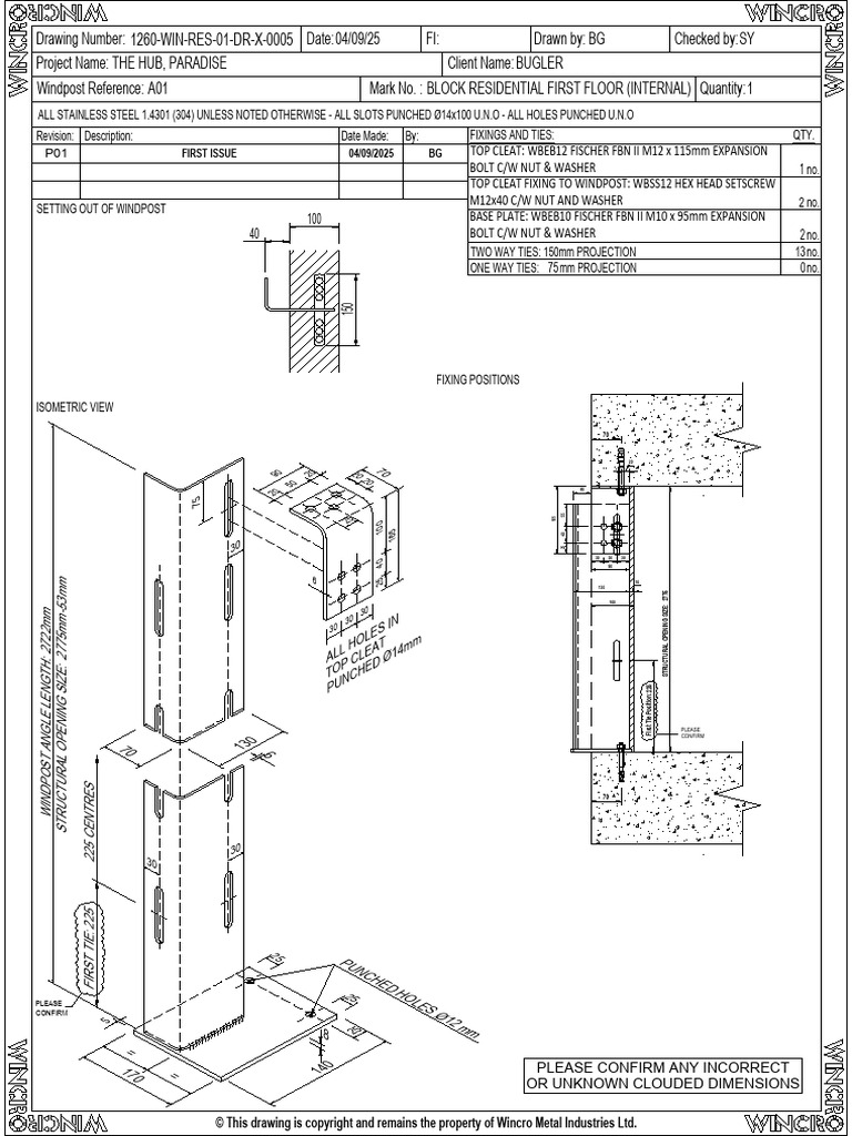 1260-WIN-Res-01-DR-X-0005 - Block Residential L01 Windposts (Internal ...