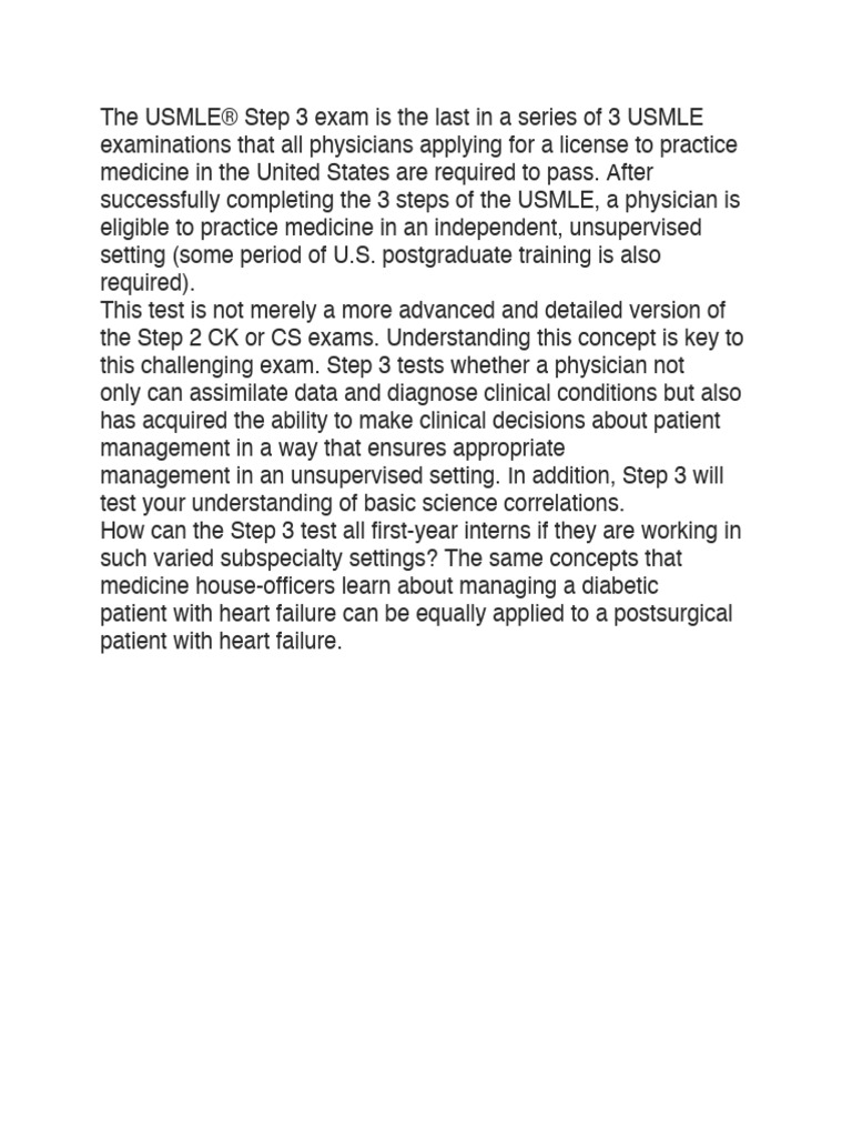 The USMLE Step-3 Series Intro | PDF