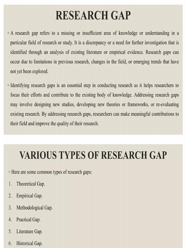 Research Gap | PDF