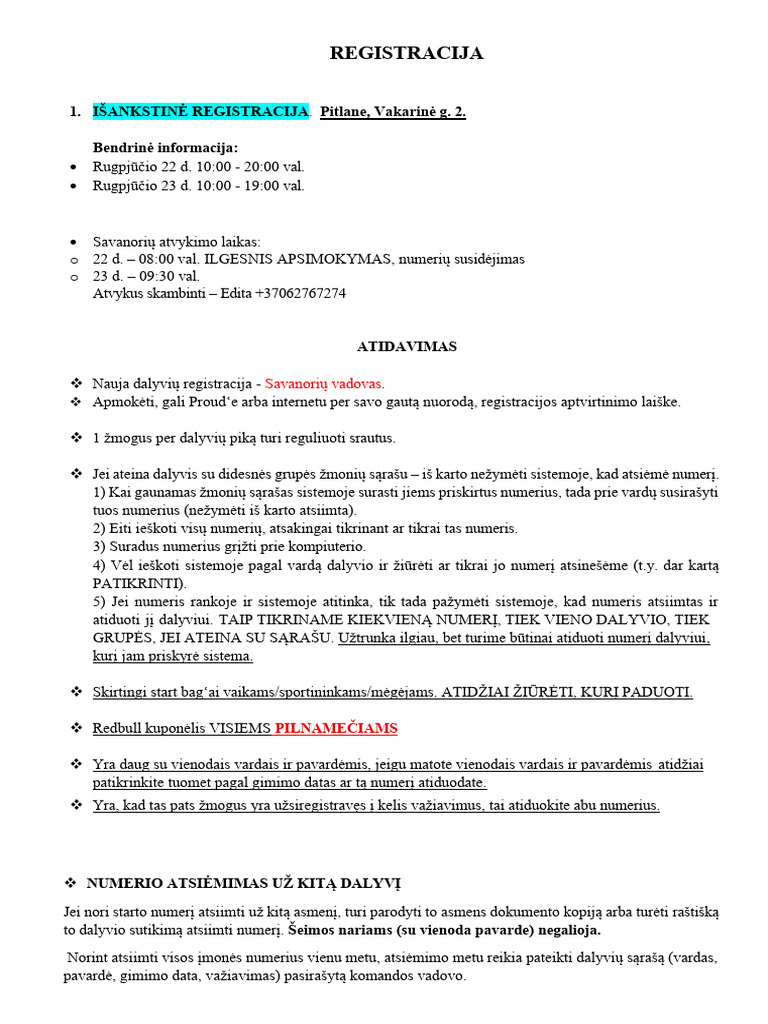 Registracija | PDF