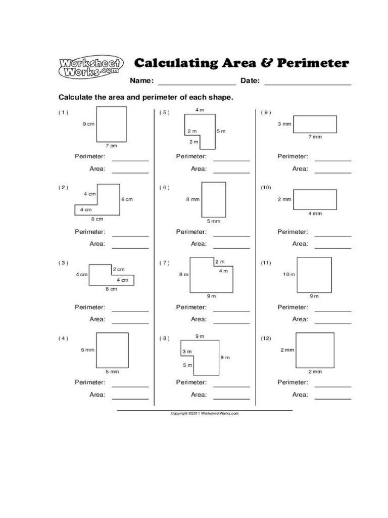 Area and Perimeter | PDF