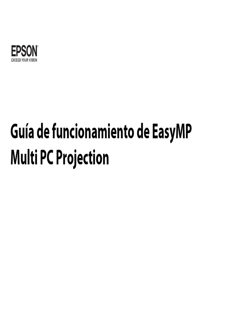 Easy Multi PC Projection | PDF | Windows XP | Microsoft Windows