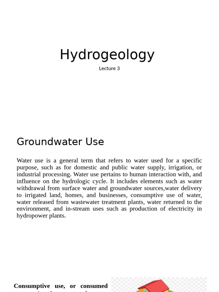 Groundwater Use and Management Overview | PDF | Water | Groundwater