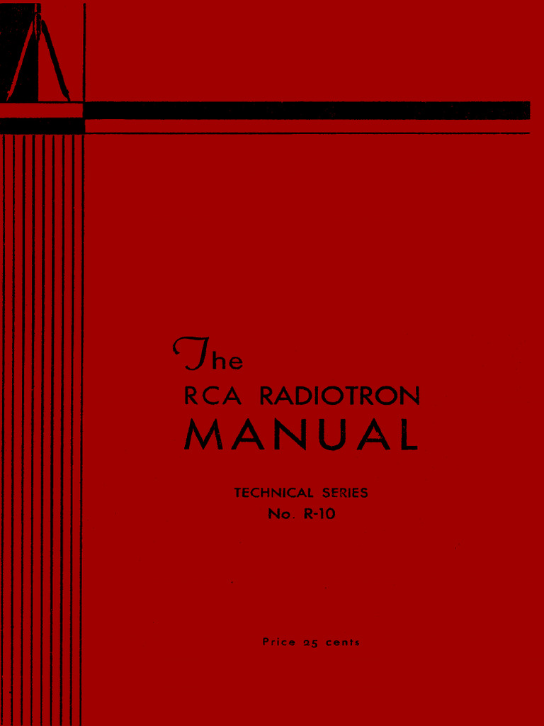 RCA Radiotron Manual R-10 1932 | PDF