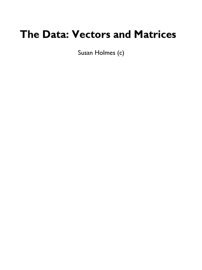 Vectors and Matrices in R Programming | PDF | Linear Algebra | Algebra
