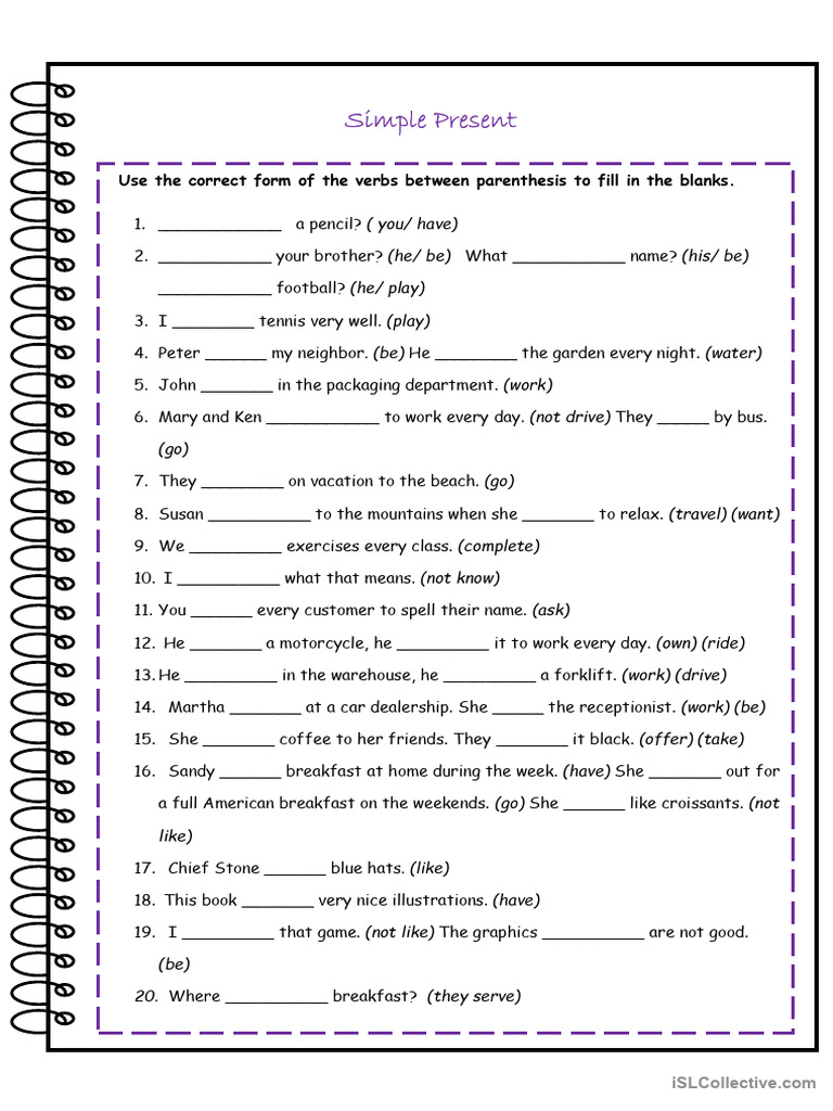 Simple Present | PDF