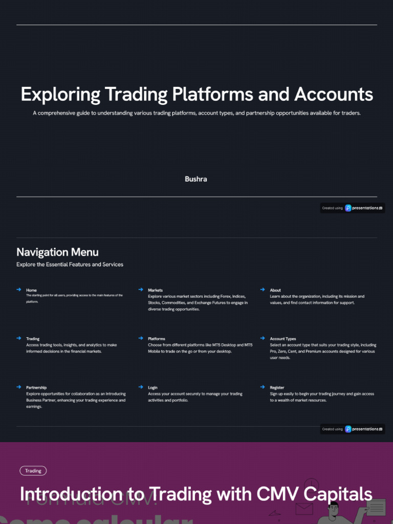 Trading Platforms and Account Types Overview | PDF