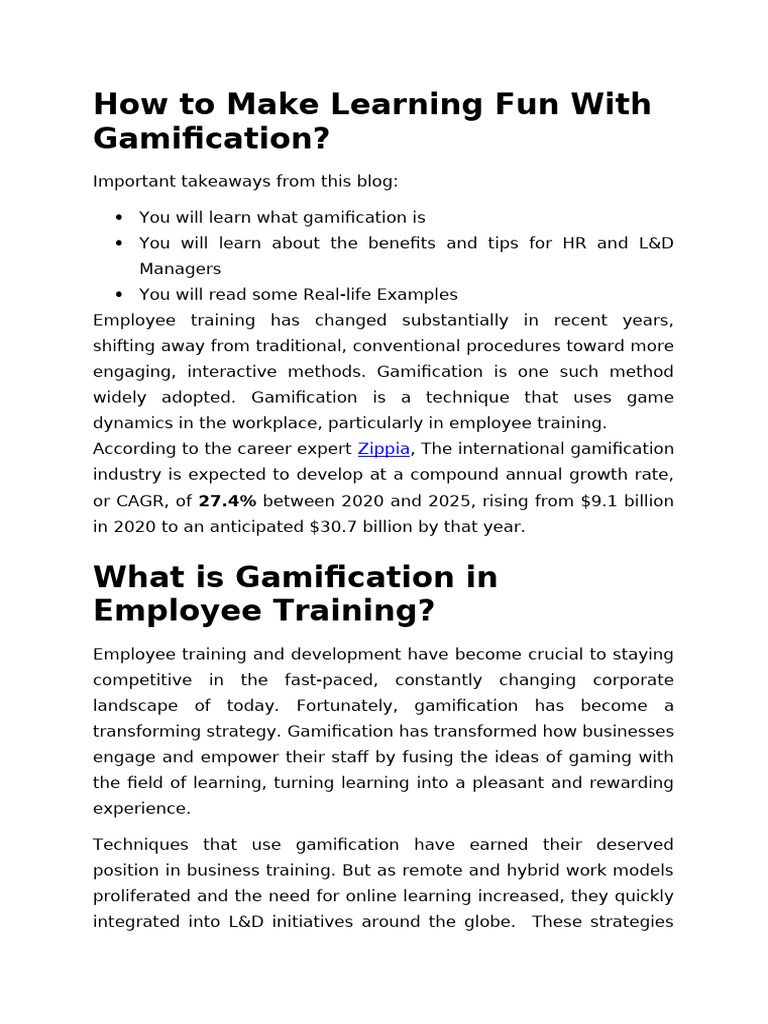 Gamification Strategies for Engaging Learning | PDF | Recruitment ...