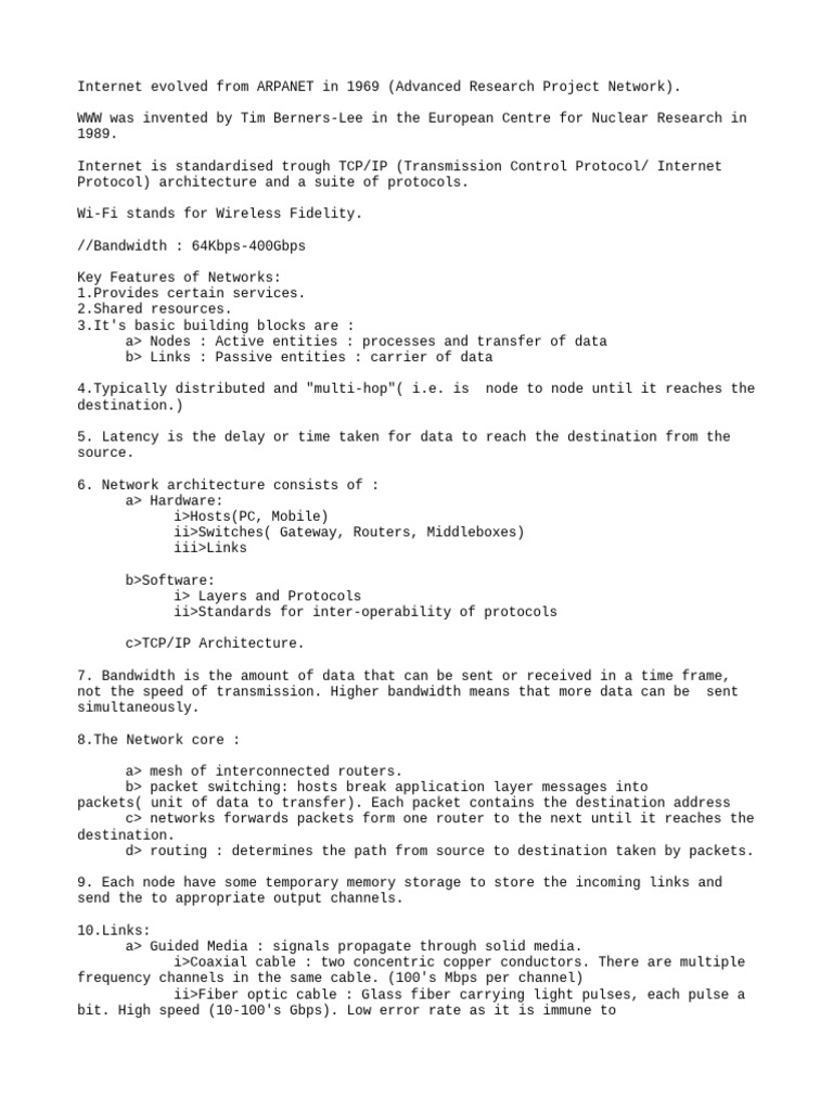 Introduction to networking | PDF | Computer Network | Signal To Noise Ratio