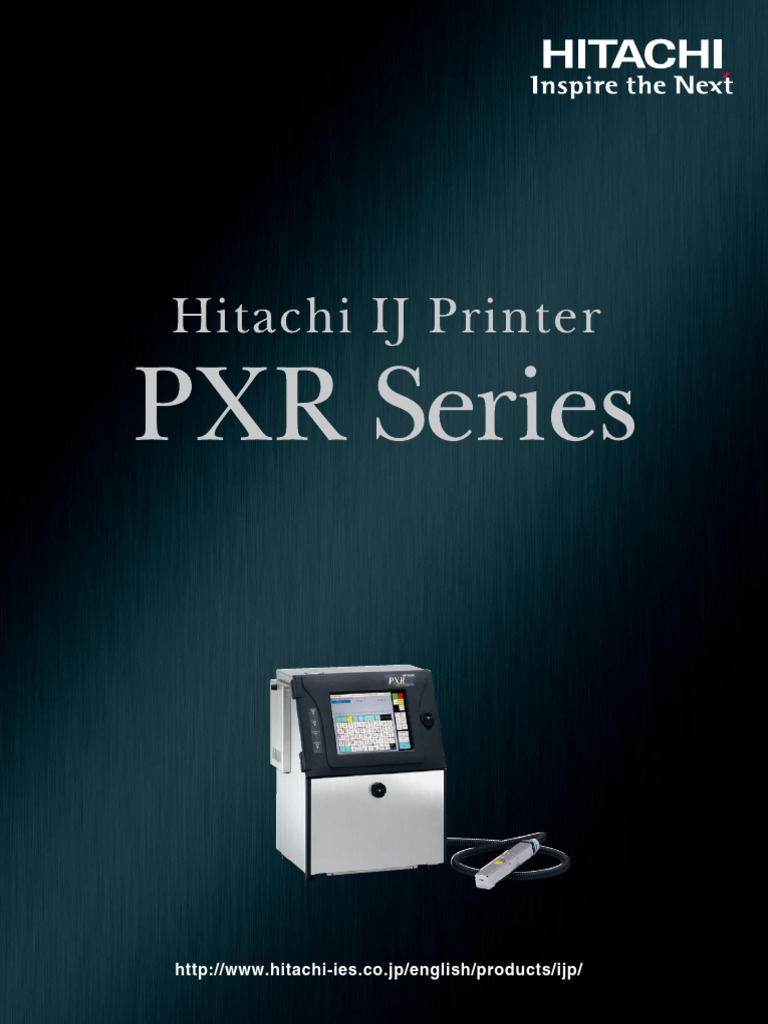 Hitachi PXR Inkjet Printer Overview | PDF | Printer (Computing)