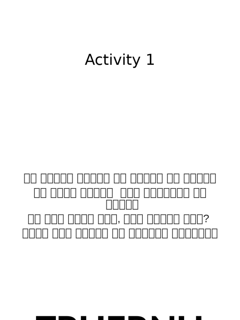 Activity 1 | PDF