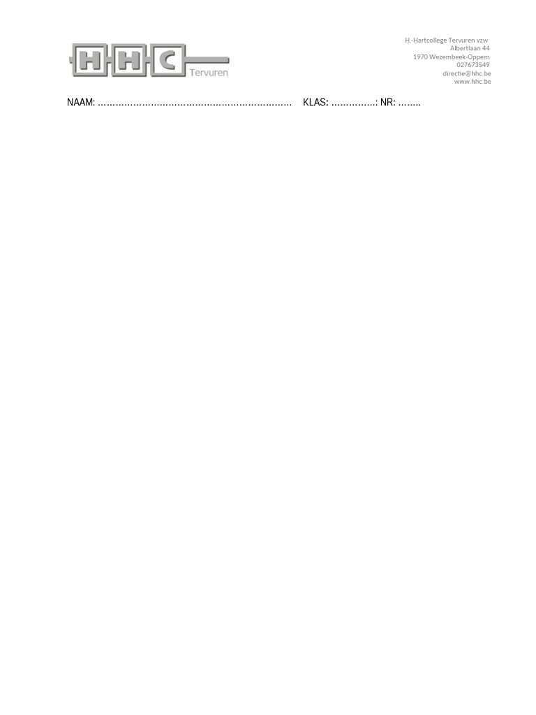 Hoofding Takenblad | PDF