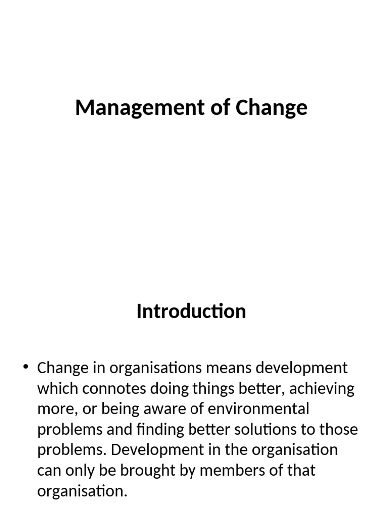 Organizational Change Management Guide | PDF