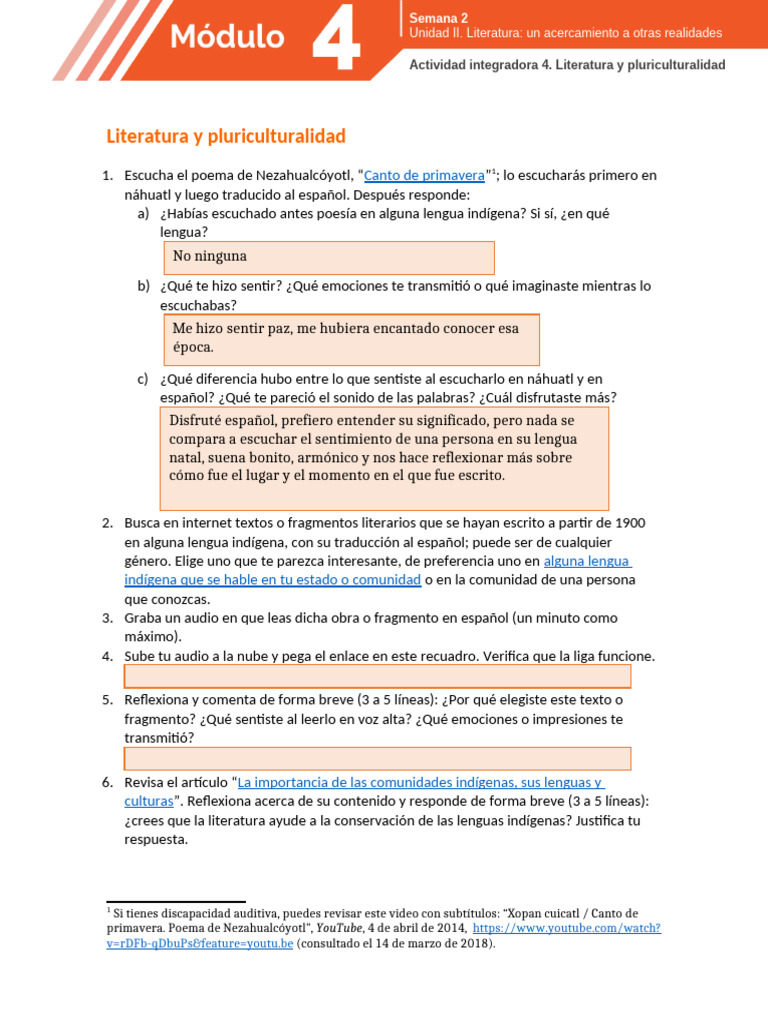 Actividad Integradora 4 Modulo 4 | PDF | México