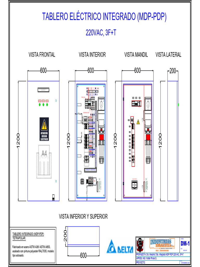3.1. Plano Mecanico Tab - Integrado MDP PDP - 220vac 3f+t | PDF