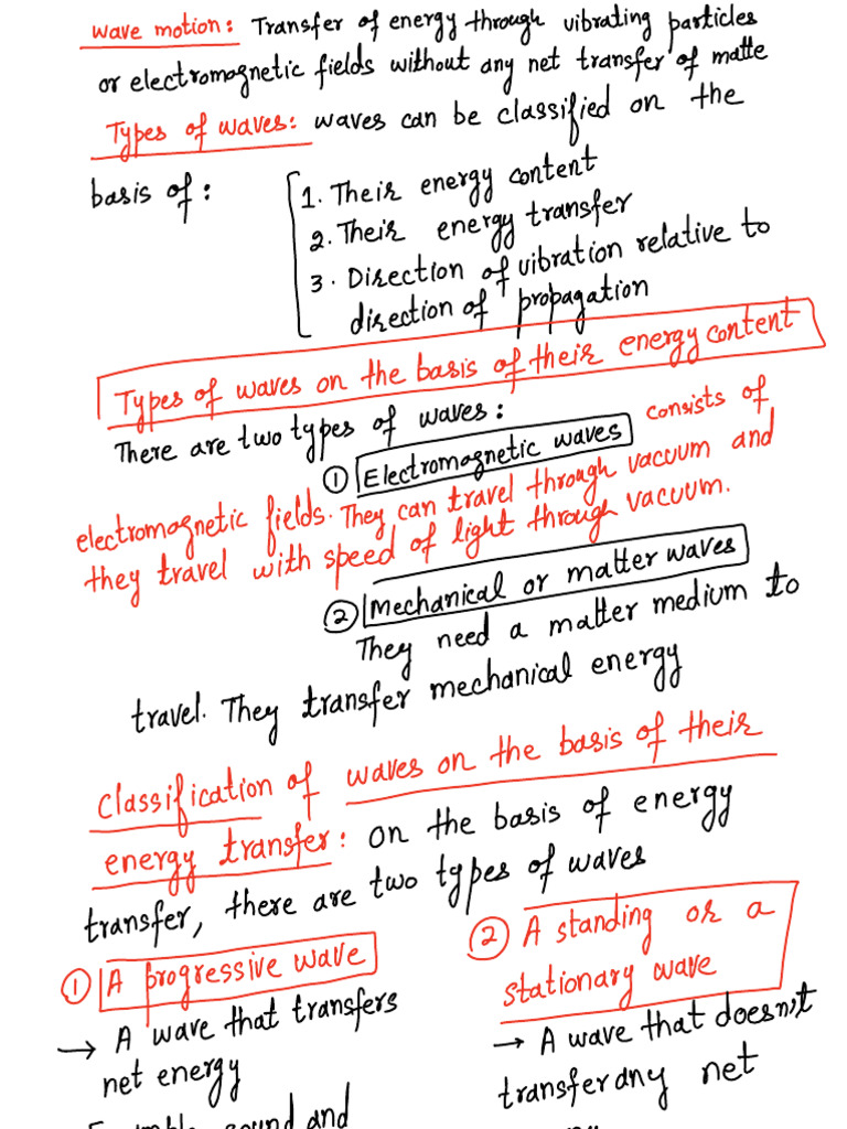Understanding Wave Types and Energy Transfer | PDF | Waves | Acceleration