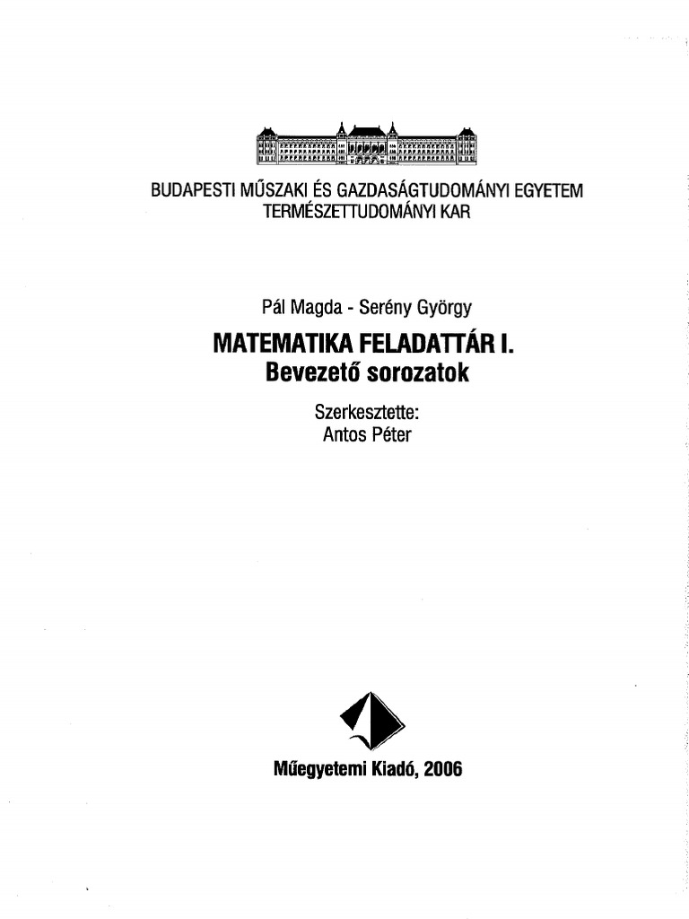 Pal Magda Matematika Feladattar I. | PDF