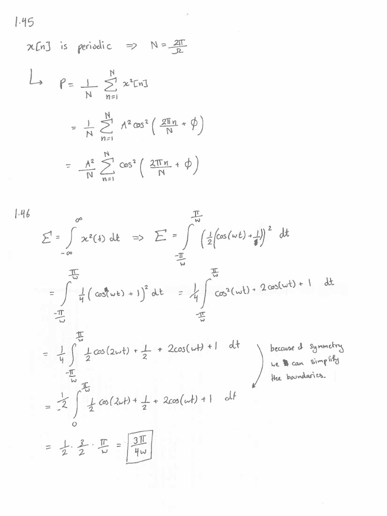 Signals and Systems HW 2 Answer Key Combinepdf | PDF