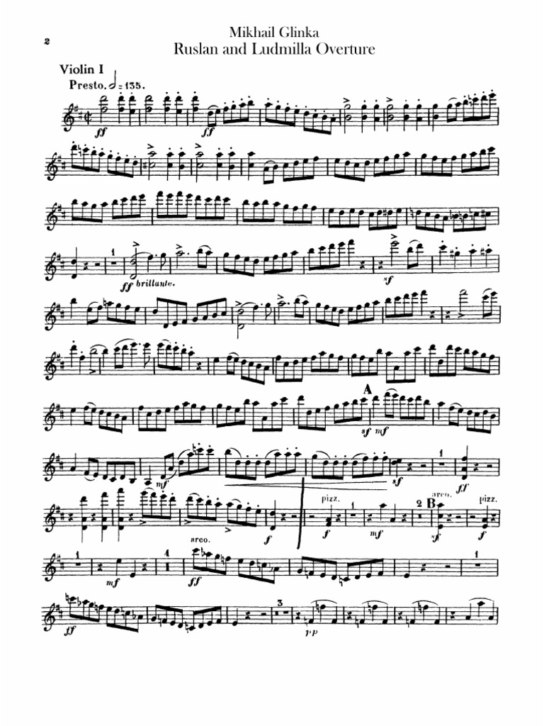 Bso Violin Audition Excerpt Pdf