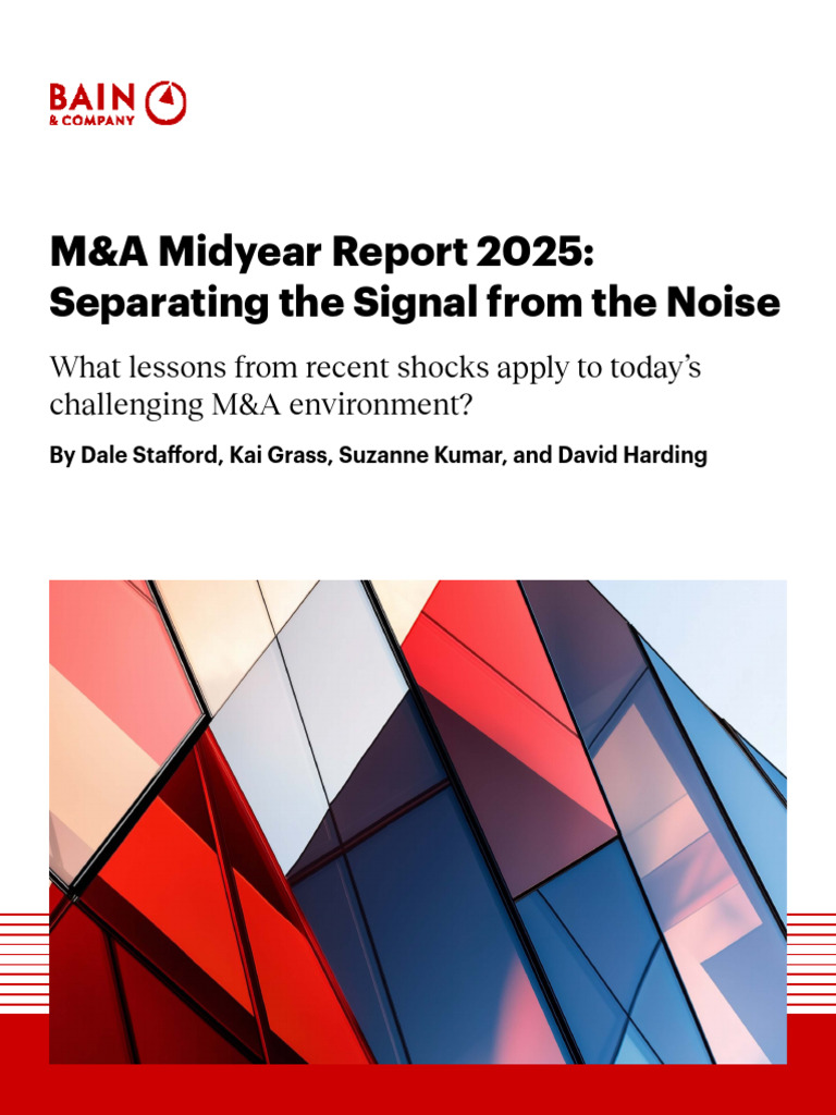 M&A Midyear Report 2025 Insights | PDF | Mergers And Acquisitions ...